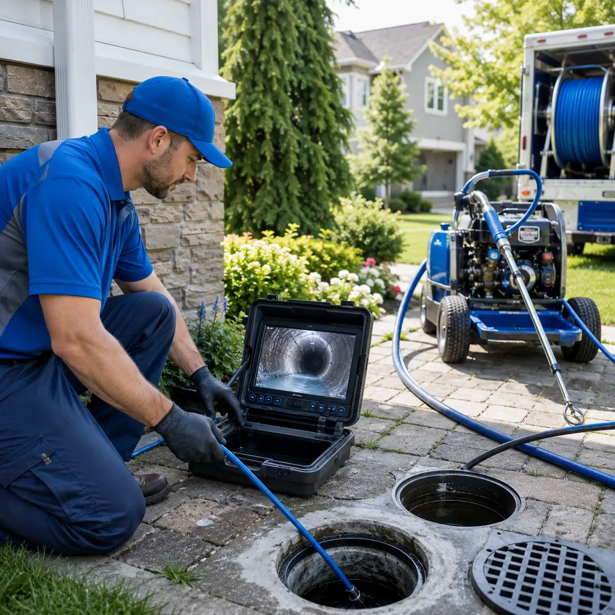 Outdoor drain cleaning professionals serving Spring Valley, NY